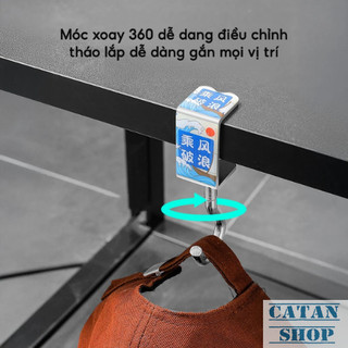Móc Treo Đồ Kẹp Bàn Nhỏ Gọn Chất Liệu Thép Không Gỉ, Bền Đẹp, Dùng Cho Bàn Học Và Làm Việc-GD955-MocTreoKepBan