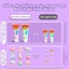 Siêu dễ thương DIY Sticker Keychain Trẻ em Kem Glue Set Đồ chơi
