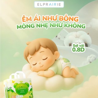 [ĐƯỢC CHỌN QUÀ] Combo 8 Bịch Tã/Bỉm ELPRAIRIE Siêu Thấm Hút, Siêu Mềm Nhẹ, Khô Thoáng Cho Bé Thoải Mái Vận Động