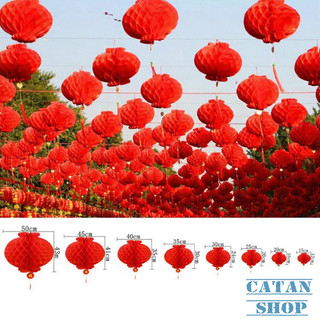 Bịch 10 Đèn Lồng Tổ Ong Đỏ Dây Treo Chữ Phúc Trang Trí Tết Nhà Cửa Sân Vườn Quán Cà Phê Sự Kiện Lễ Hội