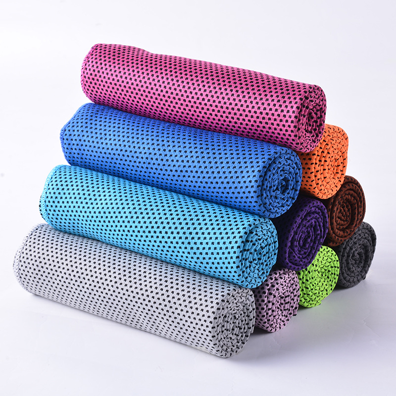 Khăn tập yoga, khăn lạnh, khăn thấm mồ hôi và khô nhanh, khăn đá làm mát thể thao，30cm*90cm