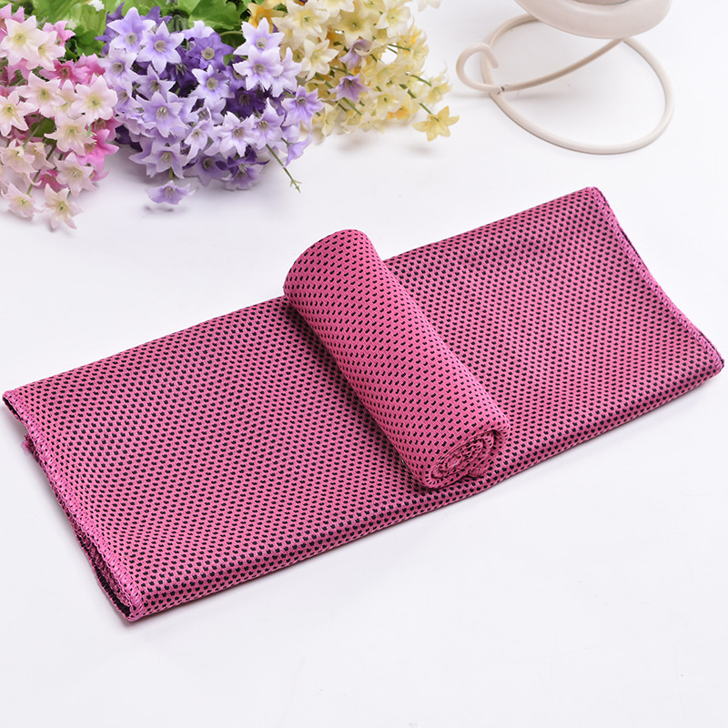 Khăn tập yoga, khăn lạnh, khăn thấm mồ hôi và khô nhanh, khăn đá làm mát thể thao，30cm*90cm