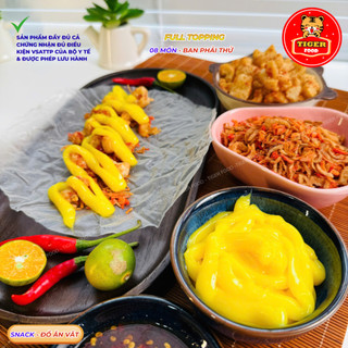 COMBO TẾT SUM VẦY - Bánh tráng phơi sương TIGER FOOD - Combo Công Chúa (06 món) + Combo Béo (03 món) Muối Ruốc Hành Phi