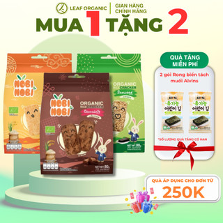 Snack Bánh gạo hữu cơ dinh dưỡng Nobi Nobi 80g (Từ 18 tháng tuổi)