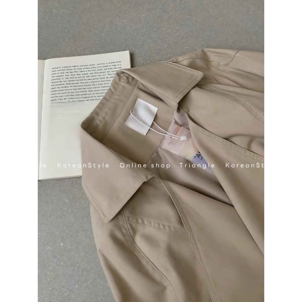 TRIANGLE - Rosie Coat (Cân nhắc kỹ, return is not welcomed) - Áo Khoác Trenchcoat Cao Cấp Dáng Ngắn Phong Cách Hàn