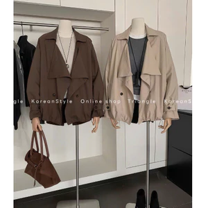 TRIANGLE - Rosie Coat (Cân nhắc kỹ, return is not welcomed) - Áo Khoác Trenchcoat Cao Cấp Dáng Ngắn Phong Cách Hàn