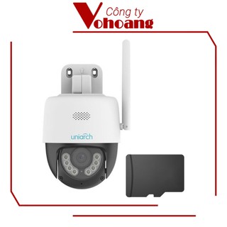 Camera IP kèm thẻ nhớ Uniarch Uho-P1A-M3F4D 3MP WiFi Xoay 360 Đàm Thoại Nhìn Đêm Có Màu