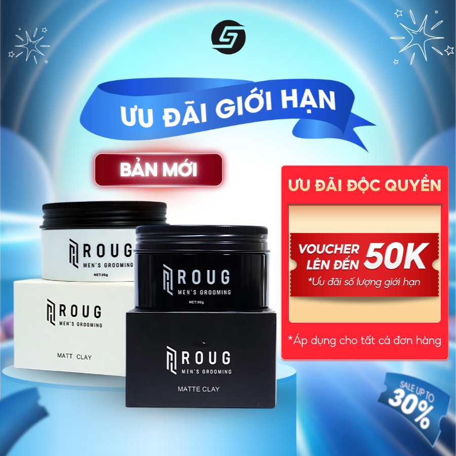 [VERSION 4] Sáp Vuốt Tóc ROUG Men's Grooming ĐEN và TRẮNG - Giữ nếp lên ...