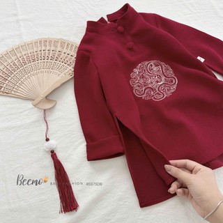 Áo+Quần. Bộ áo dài Thiên Long cao cấp cho bé trai mẫu mới tết 2026