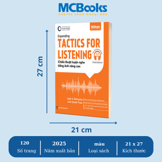 Sách - Combo Tactics For Listening – Chiến thuật luyện nghe tiếng Anh cơ bản đến nâng cao MCBooks