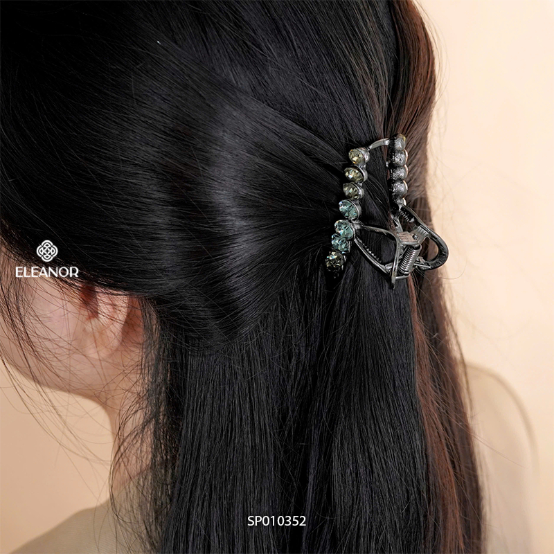 Kẹp tóc nữ Eleanor Accessories đính đá lấp lánh phụ kiện tóc kẹp tóc càng cua 10352