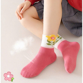 [V01 Tất phong cách Hàn Quốc] Set 5 đôi tất bé gái cao cấp, vớ trẻ em thu đông dệt kim mềm mại ấm áp  Maruka Fashion