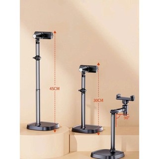 Giá Đỡ Điện Thoại Để Bàn T10/JC01 - Hỗ Trợ Quay 360°, Hợp Kim Nhôm Chắc Chắn, Chiều cao 30-45cm
