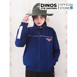 Áo Khoác Đoàn Thanh Niên Dinos Nam Nữ Thêu Logo Đẹp, 2 Lớp Dày Dặn, Màu Xanh