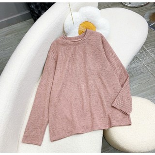 Áo Phông Tay Dài Bigsize Nữ Nhẹ Nhàng Áo Thun Cổ Tròn Vải Xốp Nhật Mềm Mát Co Giãn A312