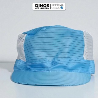 Nón Chống Tĩnh Điện Phòng Sạch Dinos Vải Phối Lưới Màu Xanh, Trắng Cho Nam Nữ Công Nhân