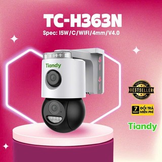 Camera Ngoài Trời 2 Mắt Tiandy WIFI TC-H363N 6MP | Chống Nước | Bảo Hành Chính Hãng 2 Năm