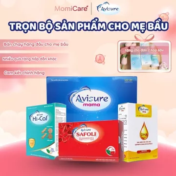 Trọn bộ sắt canxi DHA Vitamin tổng hợp cho bà bầu Avisure cho bà bầu, trước bầu, cho con bú