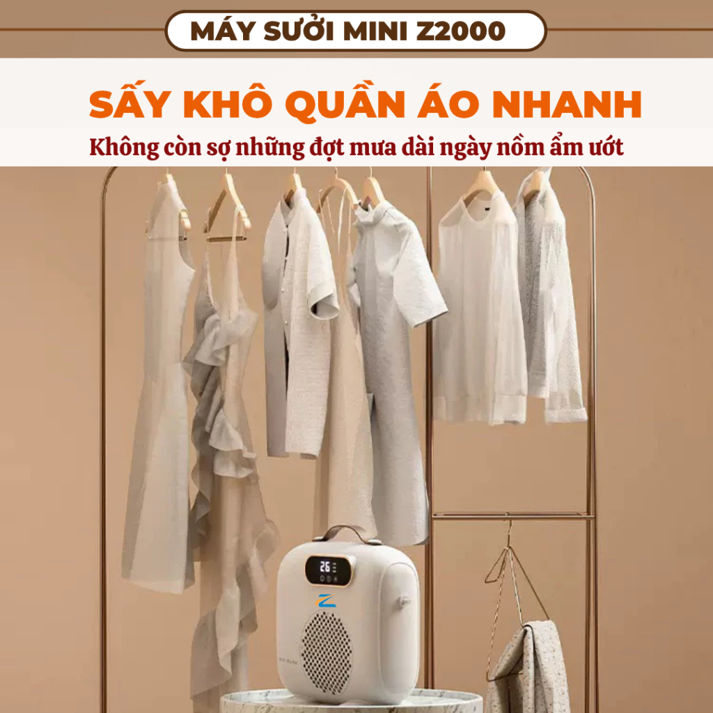 Quạt Sưởi Gốm Zlife 2000w, Máy Sưởi Ấm Tắm Cho Bé Sơ Sinh Làm Nóng Nhanh Không Bị Khô Da Khô Mũi