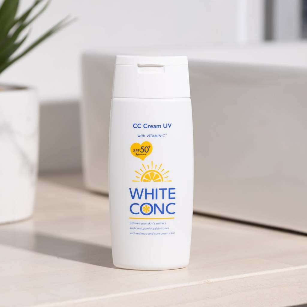 Kem Chống Nắng Nâng Tone Dưỡng Trắng Sáng Da White Conc White CC UV2 Cream (Tuýp 75g)