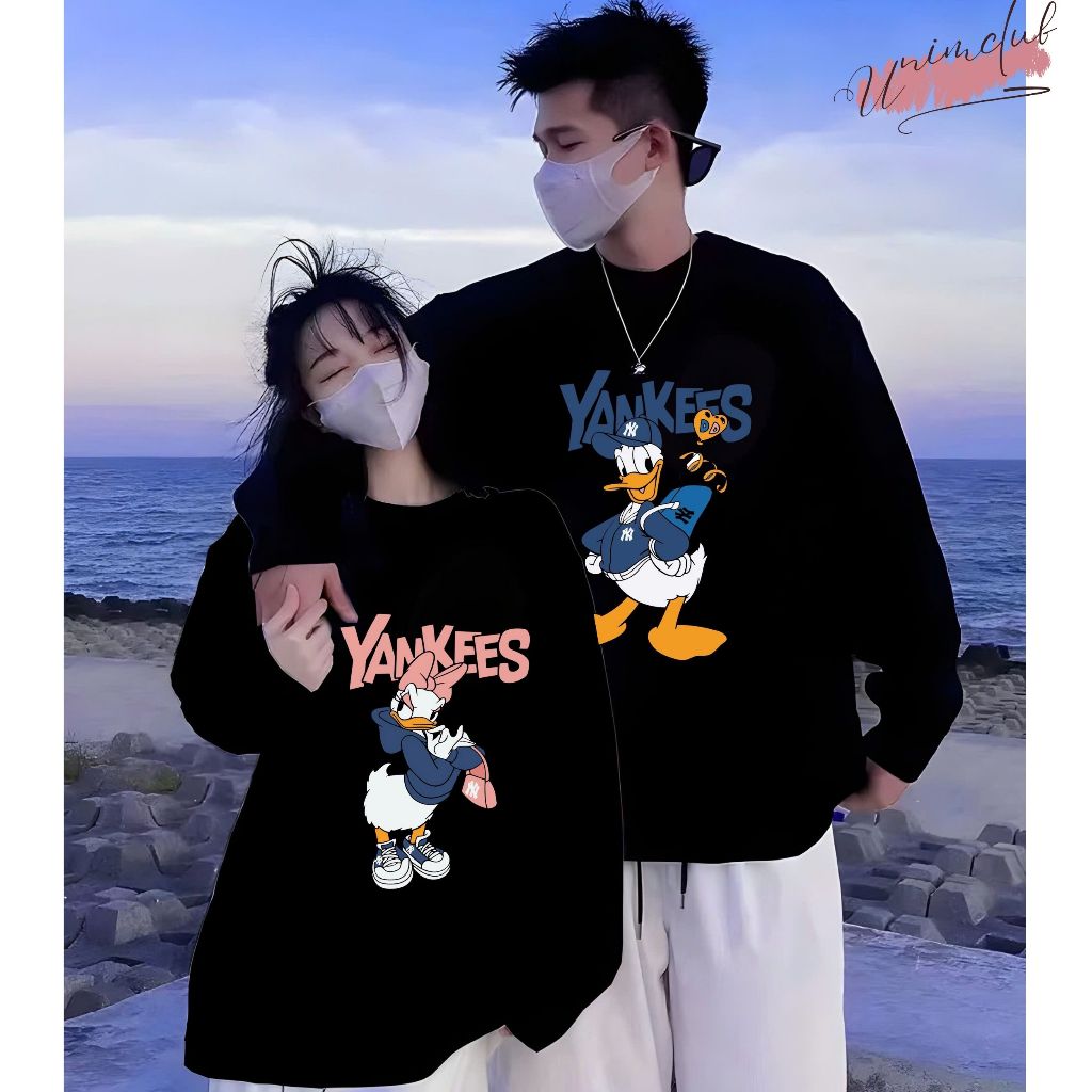 [Nỉ Chân Cua] Áo Đôi Sweater Mickey NY Đeo Túi Nhiều Màu Vải Nỉ Chân Cua Cao Cấp Unim Store - SW22