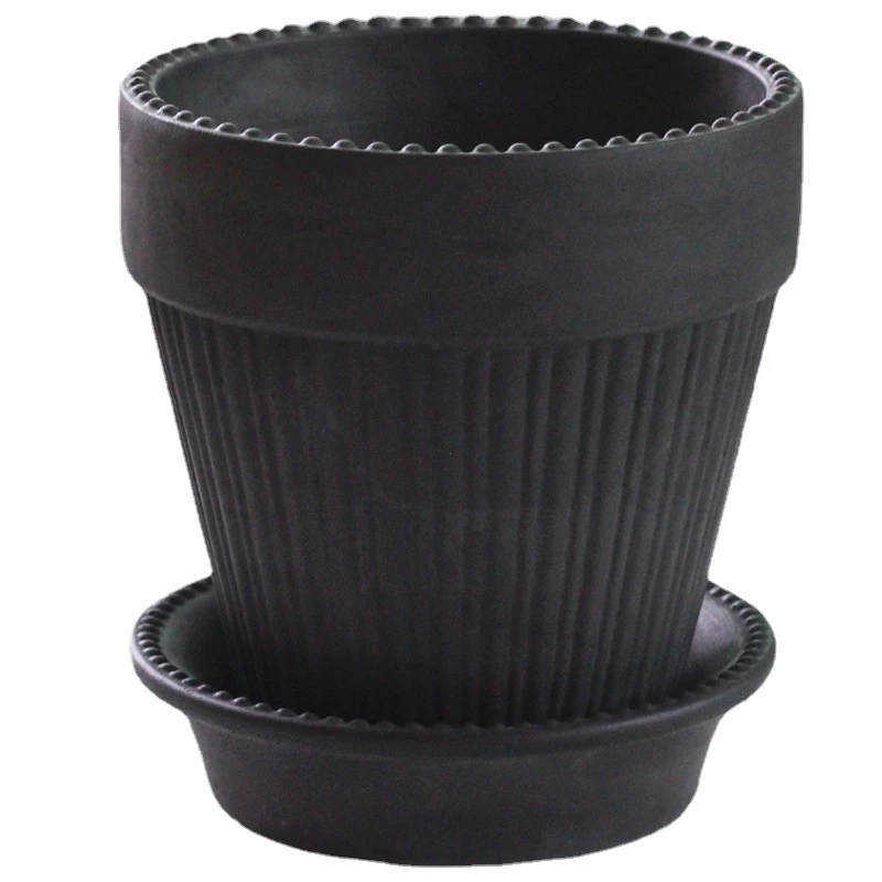 Chậu xi măng phong cách Bắc Âu –chậu trồng cây cảnh, lan, sen đá, xương rồng kèm khay lót