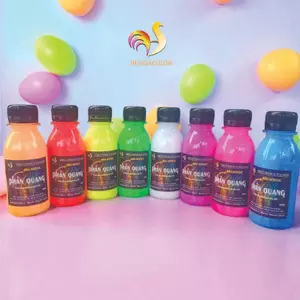 Màu Phản Quang Phát Sáng Bằng Đèn UV Lọ 100ml Kèm Nắp Bật HUNGACOLOR
