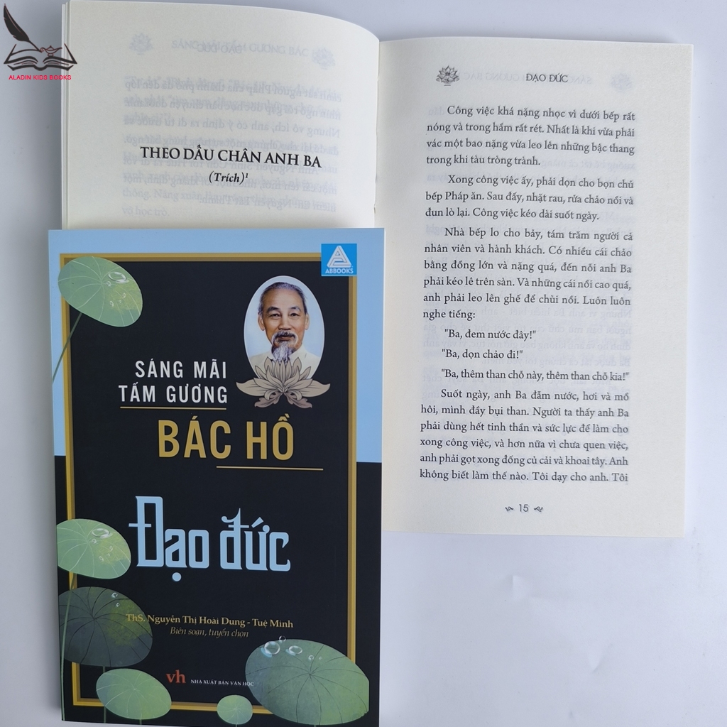 Sách Sáng Mãi Tấm Gương Bác Hồ -Bộ 8 Quyển – Giản Dị Trí Tuệ Nhân Ái Khiêm Tốn Đạo Đức