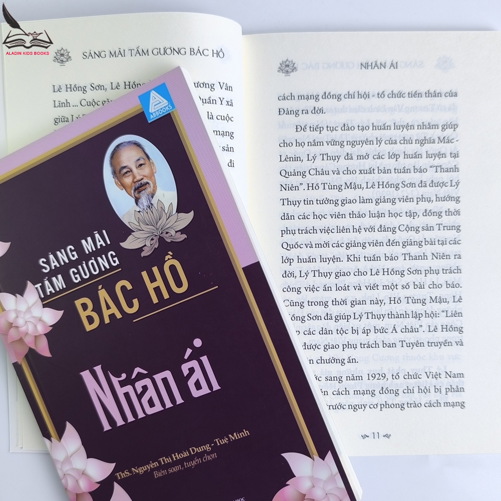 Sách Sáng Mãi Tấm Gương Bác Hồ -Bộ 8 Quyển – Giản Dị Trí Tuệ Nhân Ái Khiêm Tốn Đạo Đức