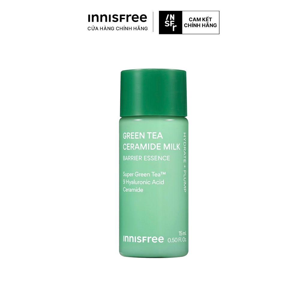 (Quà tặng không bán) Toner dạng sữa cấp ẩm, phục hồi INNISFREE Green Tea Ceramide Milk 15ml