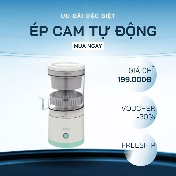 Máy Ép Cam Tự Động, Máy Vắt Cam Đa Năng - Máy Ép Hoa Quả Tự Động Sử Dụng Sạc USB Tiện Lợi Chất Lượng Cao - E2