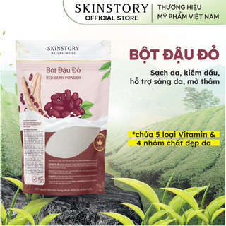 BỘT ĐẬU ĐỎ Nguyên Chất 100%, Ủ Trắng Toàn Thân, Dưỡng Da Mịn Màng Rạng Rỡ, SkinStory 250g/500g/1kg