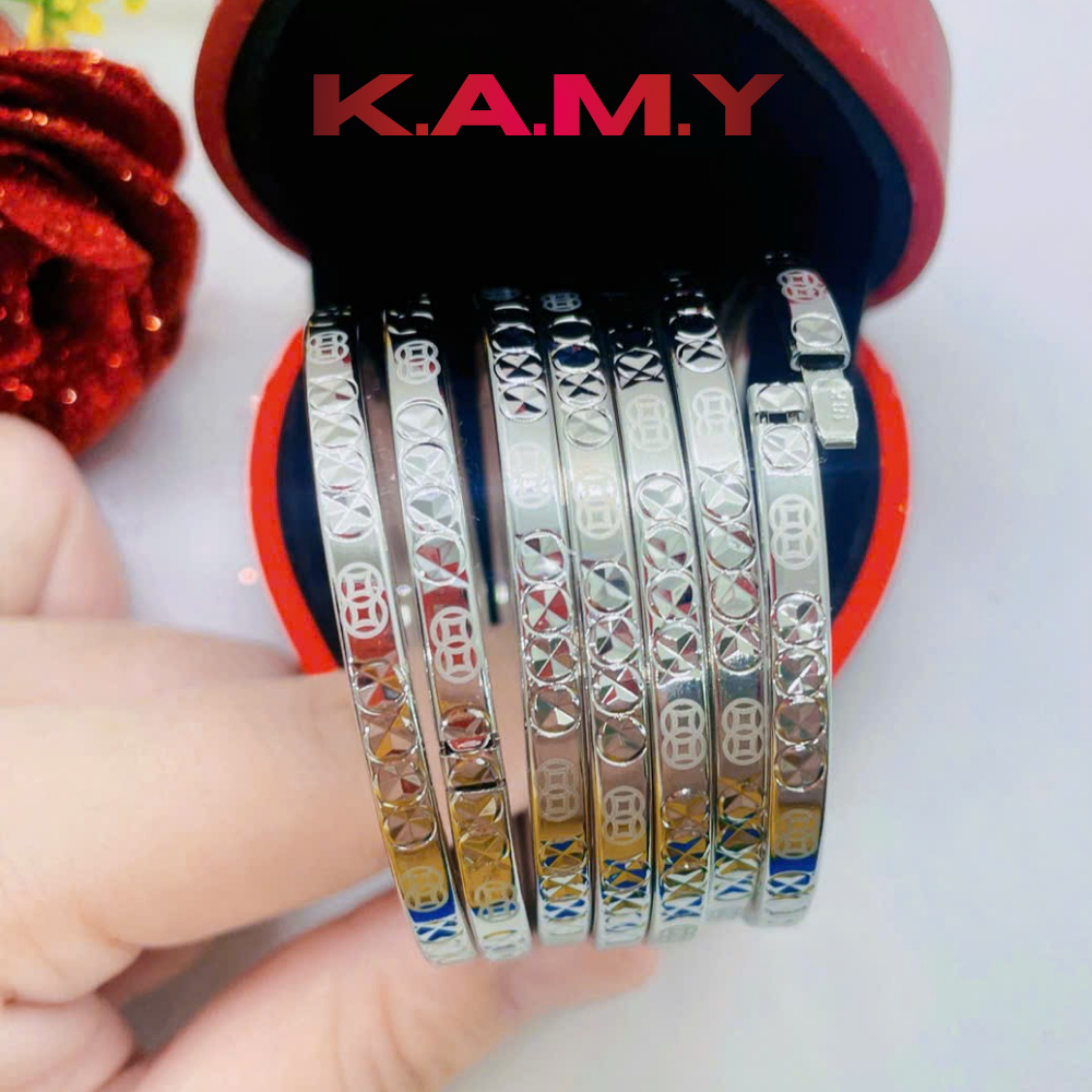Bộ ximen 7 chiếc khóa lưỡi gà mạ vàng trắng sáng bóng – Trang sức nữ sang trọng phong thủy may mắn