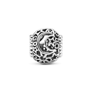 Charm Bạc Pandora Họa Tiết Mặt Trăng Và Ngôi Sao - Openwork Sun, Stars & Moon Charm