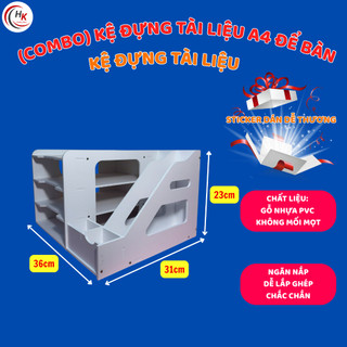 [TẶNG STIKER] Mã 2 Mã B Kệ Đựng Tài Liệu 1-2-3 Khay Để Bàn Văn Phòng Giá Để Tài Liệu Sách Hộp Đựng Bút Màu Cao Cấp