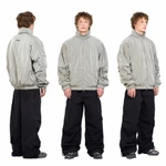 Quần Kaki Ống Rộng DAPPERANDMORE "PARACHUTE CARGO PANTS" Phối 2 Túi Bên Hông Kèm Dây Rút Eo - Đen — ảnh 4
