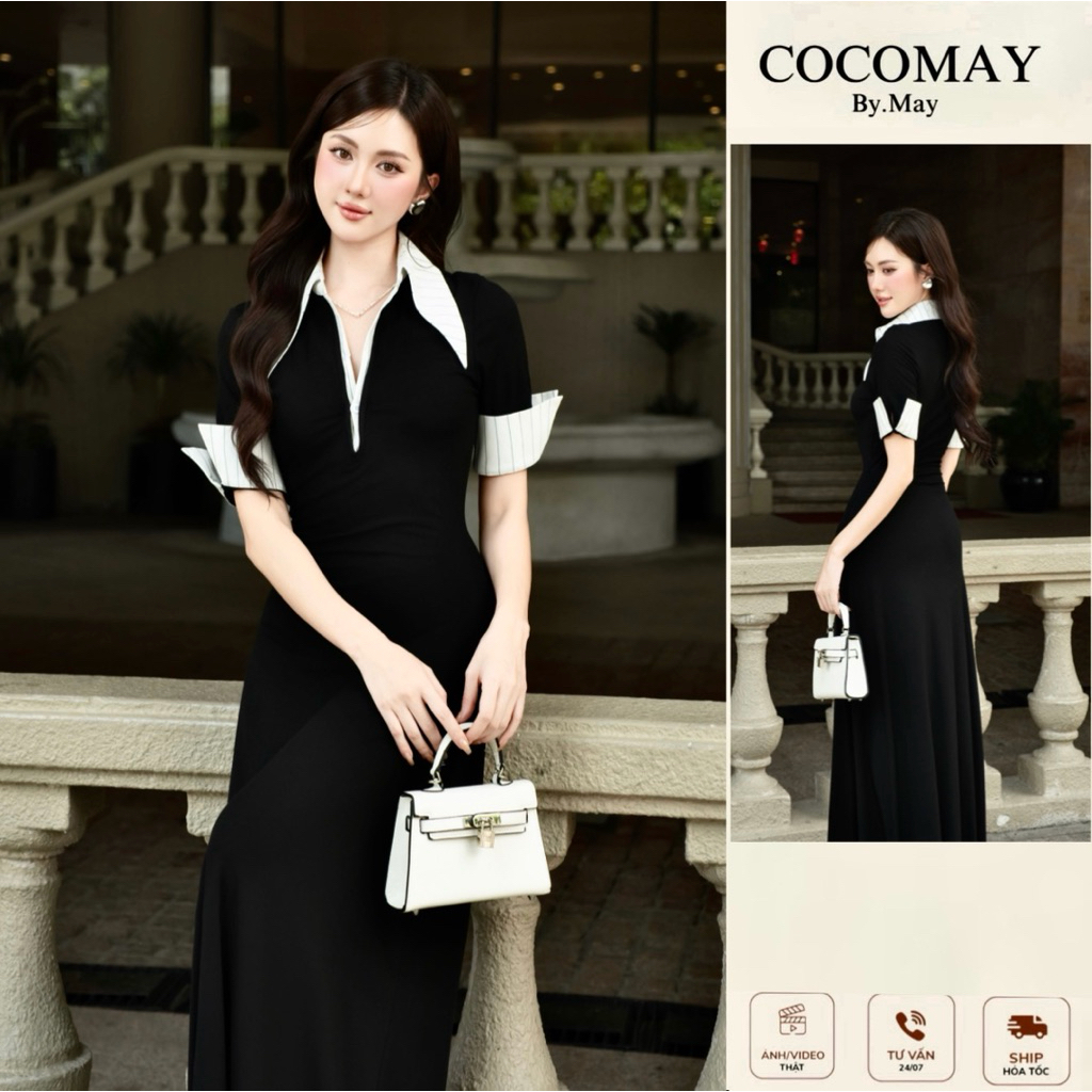 COCOMAY Đầm maxi Black Swan – Sang Trọng Hiện Đại | Premier Line Chất ...