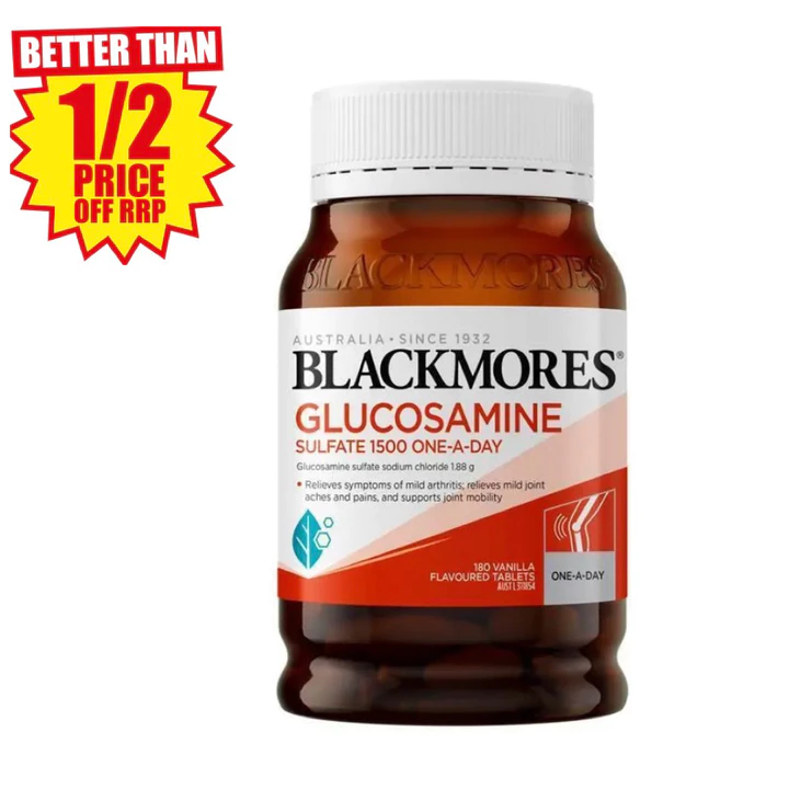 Blackmores Glucosamine Sulfate 1500mg One-A-Day 180 Tablets
