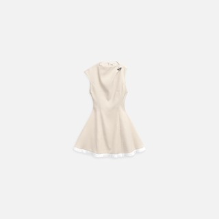 [Best Seller] Đầm Ngắn Sleeveless Pleated Hem Detail , Chất Vải Cotton Hàn Thoải Mái ,WDN141, SOME HOW STORE