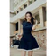 Đầm Ngắn Sleeveless Pleated Hem Detail , Chất Vải Cotton Hàn Thoải Mái ,WDN141, SOME HOW STORE