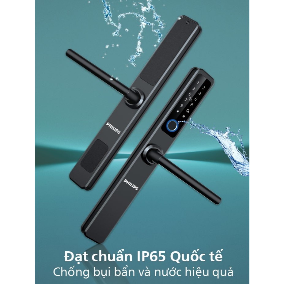 Khóa cửa thông minh Philips DDL608-5HWS lắp cửa nhôm kính xingfa | Shopee Việt Nam