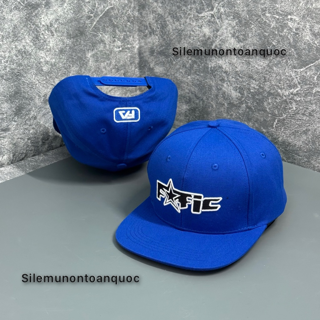 Mũ hiphop mang ngược nam nữ - Nón lưỡi trai mỏ bằng thêu FATIC sao phối khoá nhựa bấm siêu đẹp thời trang