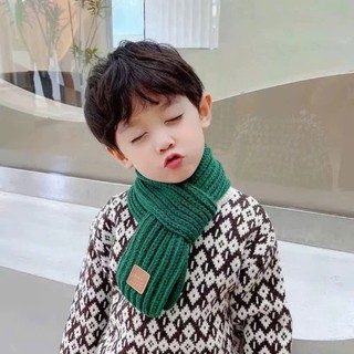 Khăn Len Cho Bé Dệt Gân Mềm Mịn Giữ Ấm Mùa Đông – Khăn Quàng Cổ Trẻ Em Nhiều Màu Dễ Thương
