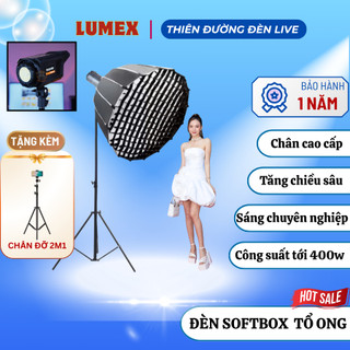 Đèn Livestream Idol Softbox Tổ Ong 70cm, Chân Cao Cấp Tạo Chiều Sâu Cho Studio,Chụp Ảnh Sản Phẩm Chuyên Nghiệp