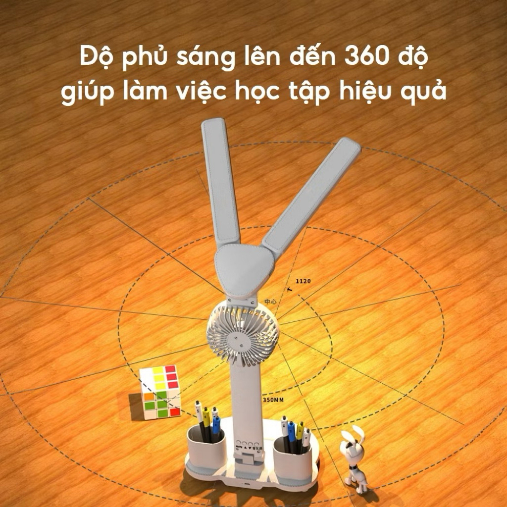 Đèn học hiển thị nhiệt độ - ba chế độ tốt cho mắt
