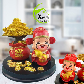 Tượng Thần Tài Hũ Vàng Tài Lộc Trang Trí Tết GD89 - Hũ Đựng Muối Tài Lộc May Mắn Đầu Năm Mới GD90