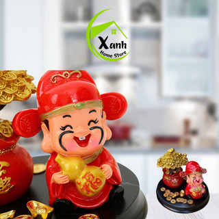 Tượng Thần Tài Hũ Vàng Tài Lộc Trang Trí Tết GD89 - Hũ Đựng Muối Tài Lộc May Mắn Đầu Năm Mới GD90