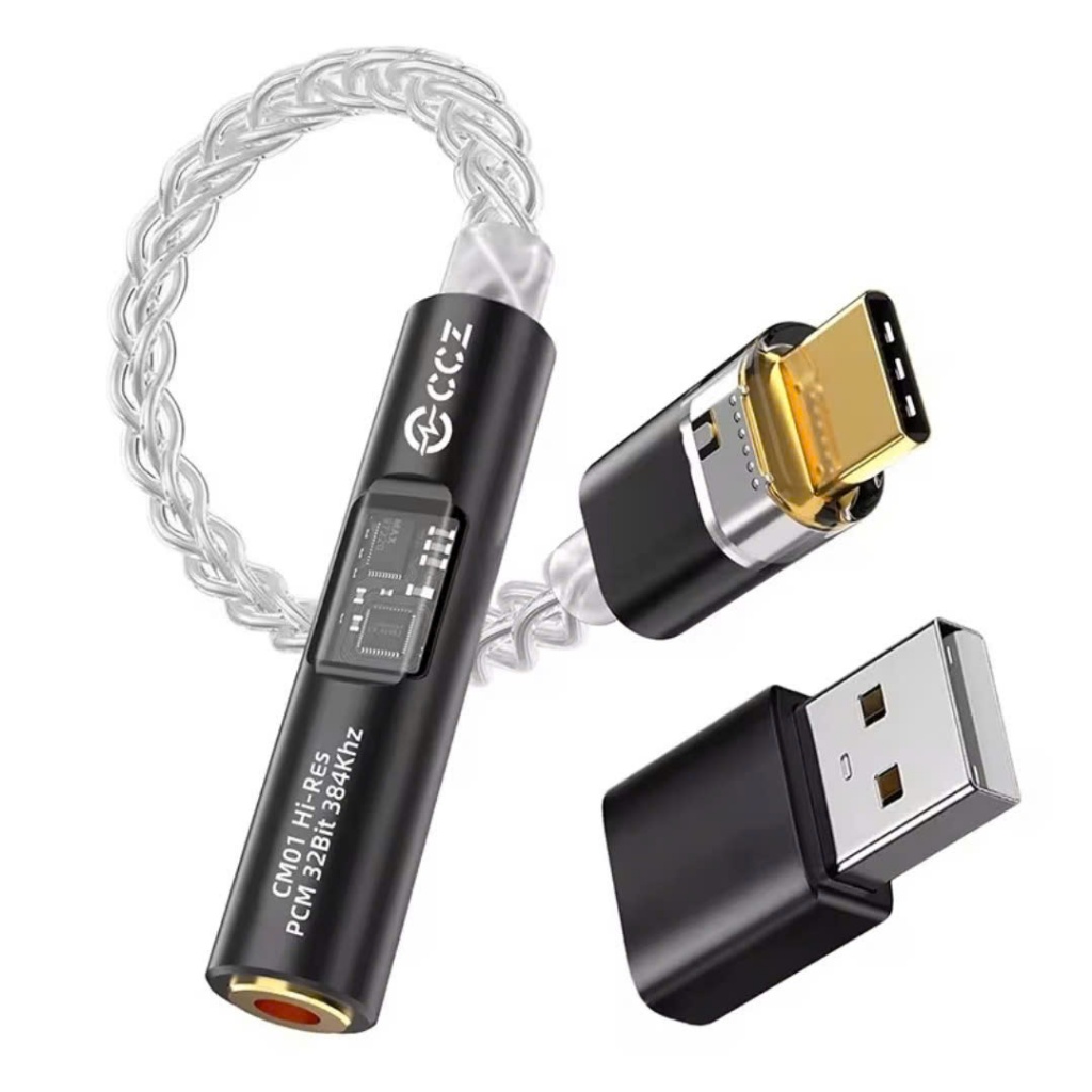 Cáp chuyển DAC Type C ra 3.5mm hãng CCZ CM01, Chip DAC CX31993 và Chip ...