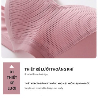 Áo Ngực Nữ Không Gọng 3D Định Hình — Cúp Mỏng Nâng, Co Giãn Êm Ái, Dây Điều Chỉnh, 4 Móc