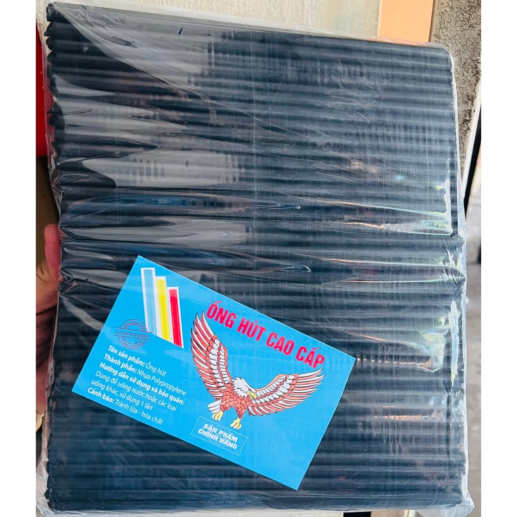 500g Ống hút đen đầu nhọn phi 6mm/8mm/12mm KHÔNG MÙI, cao cấp, thanh lịch, an toàn cho sức khỏe,phù hợp cho quán nước